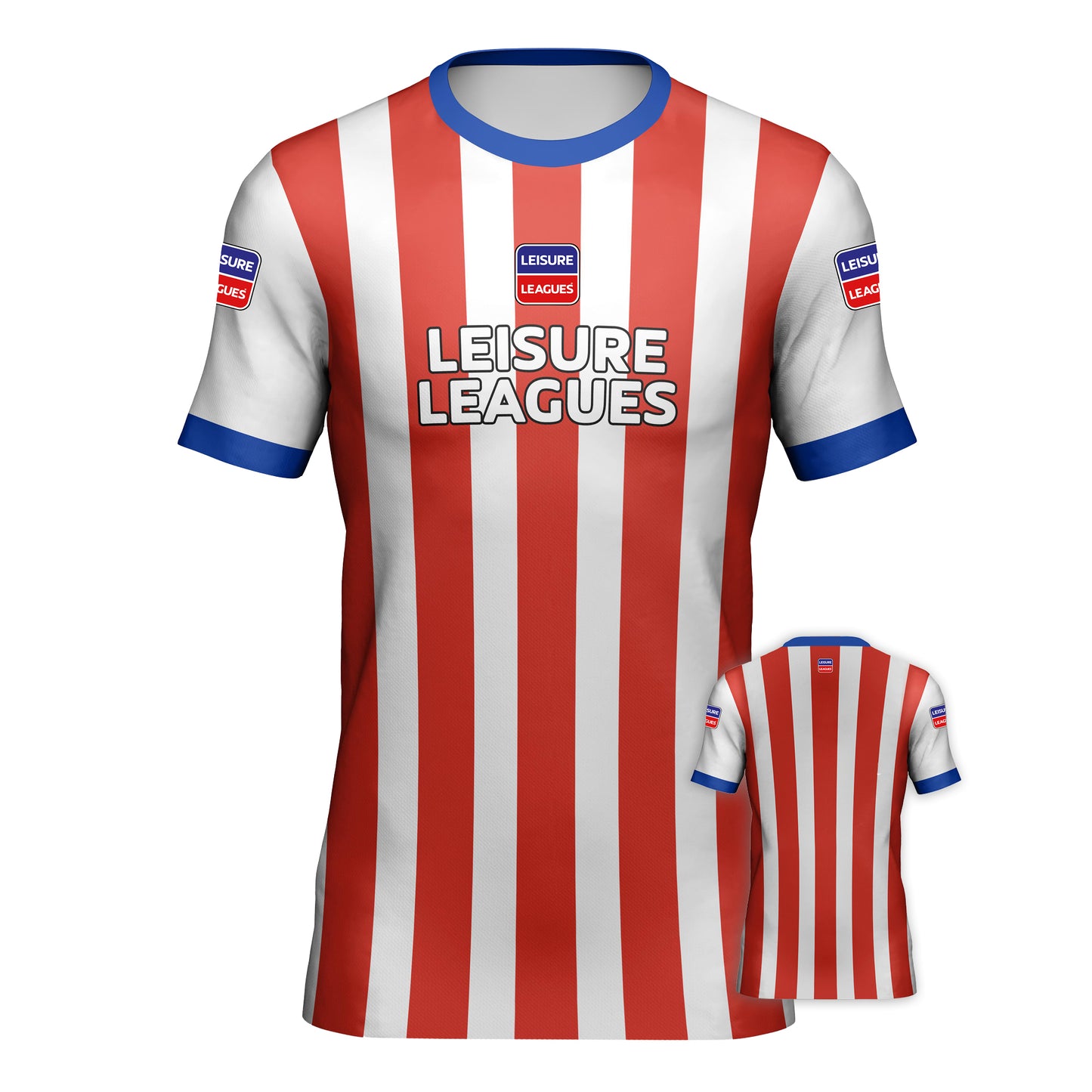 Football Shirt Leisure Leagues Kit Team Tshirt Athletico Red & White