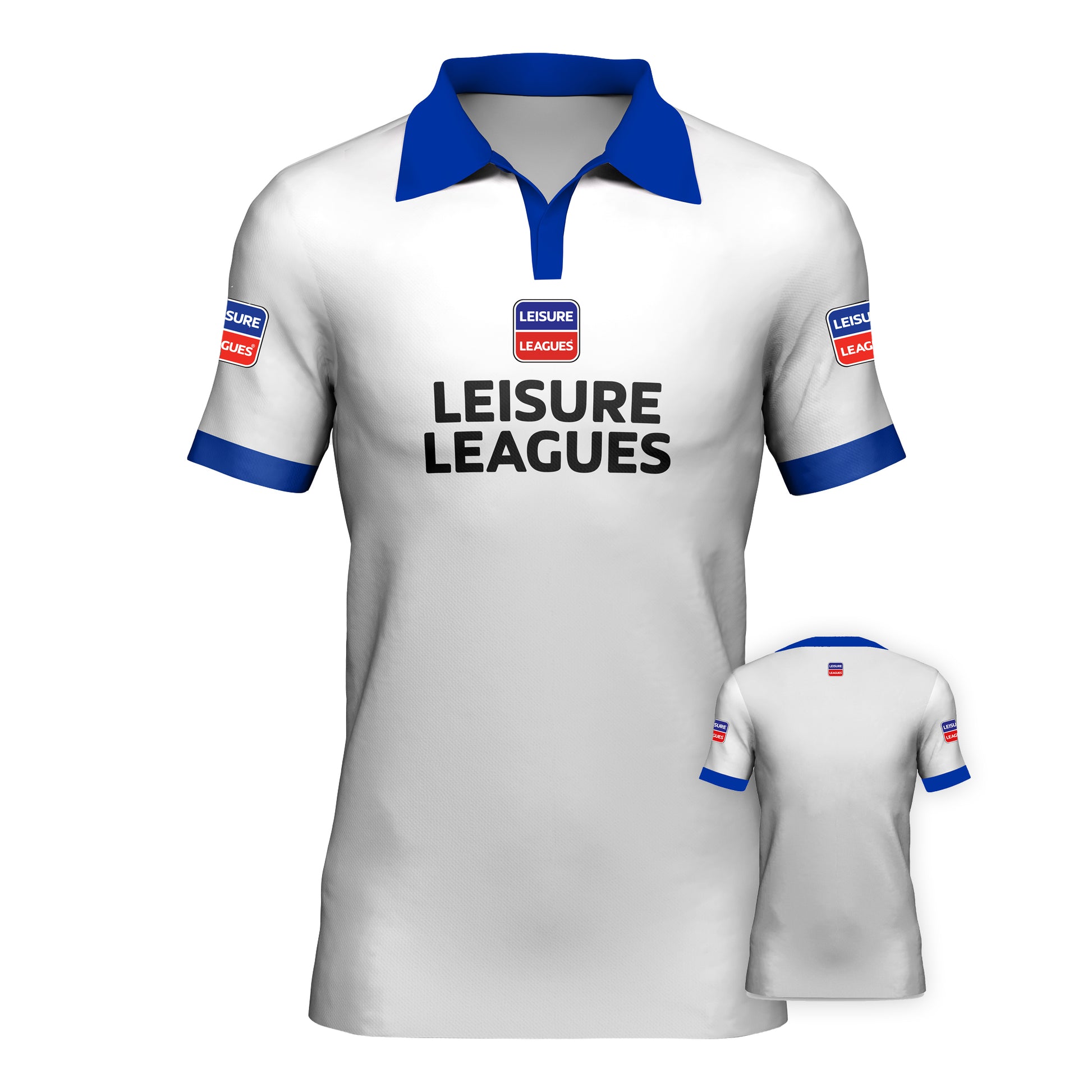 Football Shirt Leisure Leagues Kit Team Tshirt Azzurri White Collar