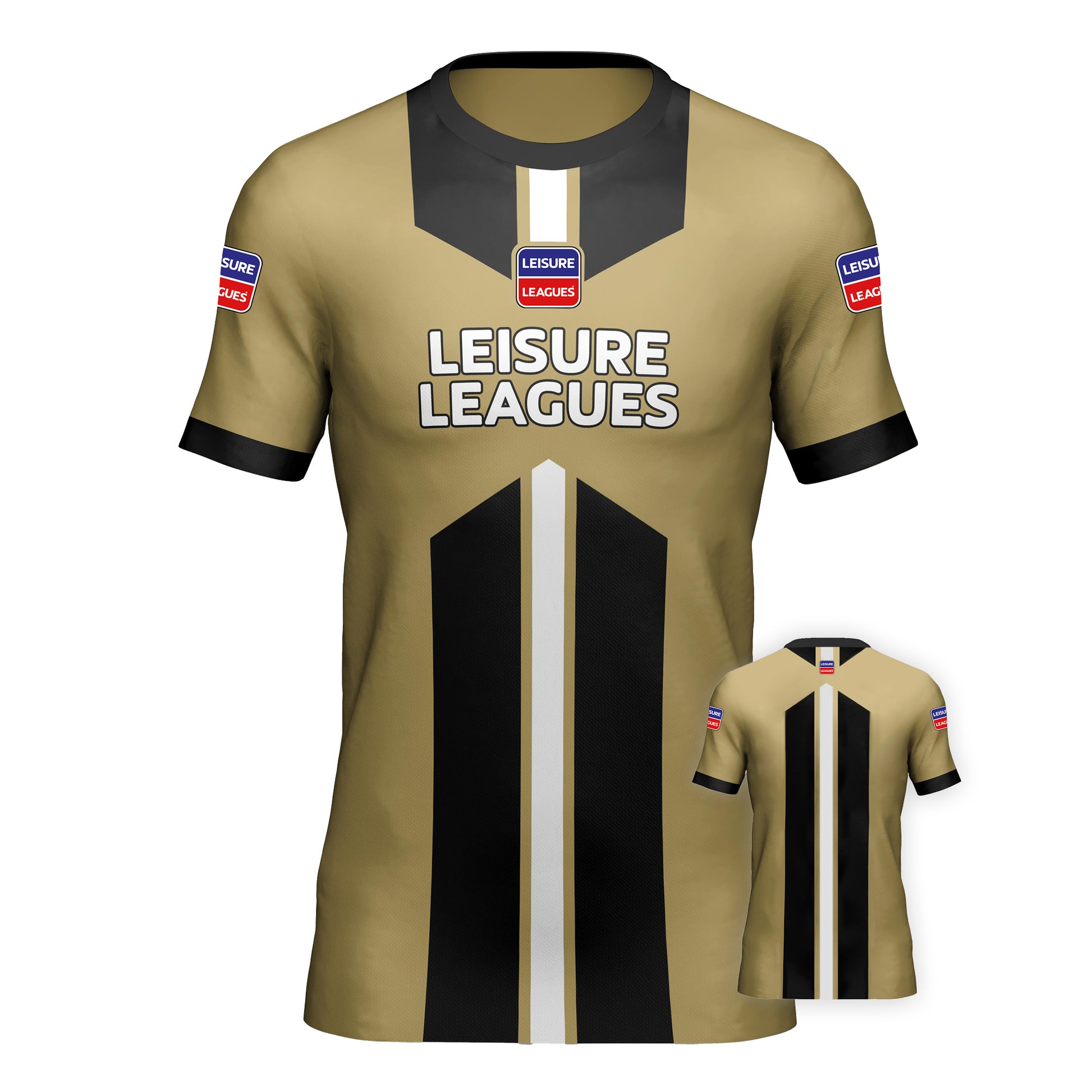 Football Shirt Leisure Leagues Kit Team Tshirt Bronze