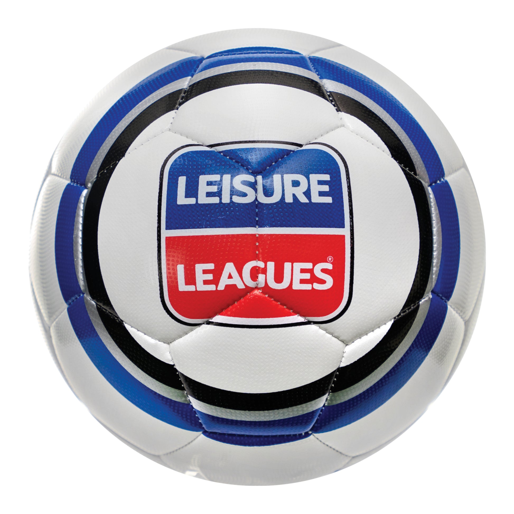 Leisure leagues football Size 5 Football White Blue black Silver