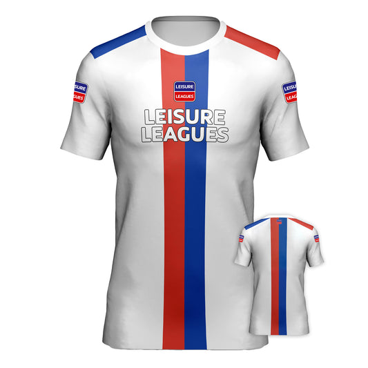 Football Shirt Leisure Leagues Kit Team Tshirt Palace White