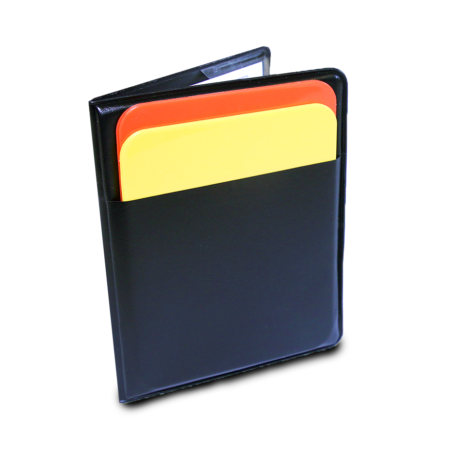 Leisure leagues football Referee Cards Red Yellow