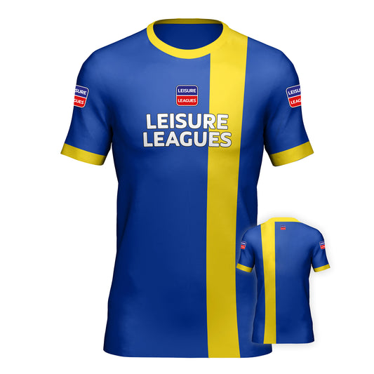 Football Shirt Leisure Leagues Kit Team Tshirt Sweden Blue